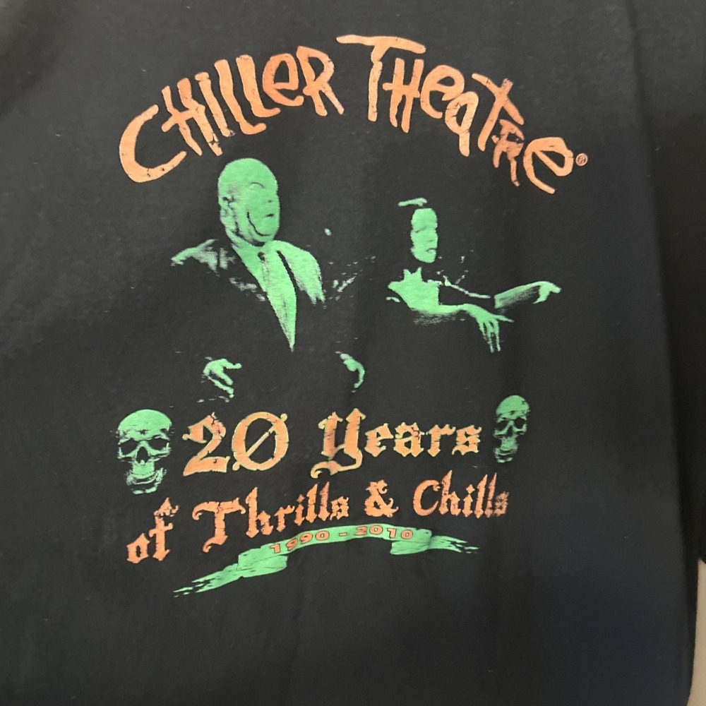 Gildan 3XL Black T Shirt Chiller Theatre 20 Yr - Picture 2 of 4